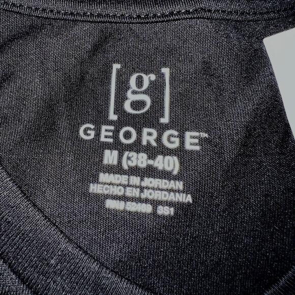 George plain black short sleeve shirt unisex size medium (38/40) NWT - Picture 6 of 6